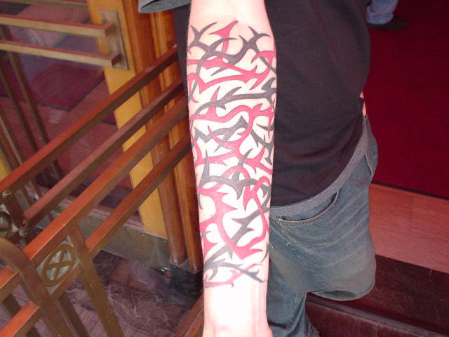 tribal half sleeve tattoos. sleeve tattoo. tribal half