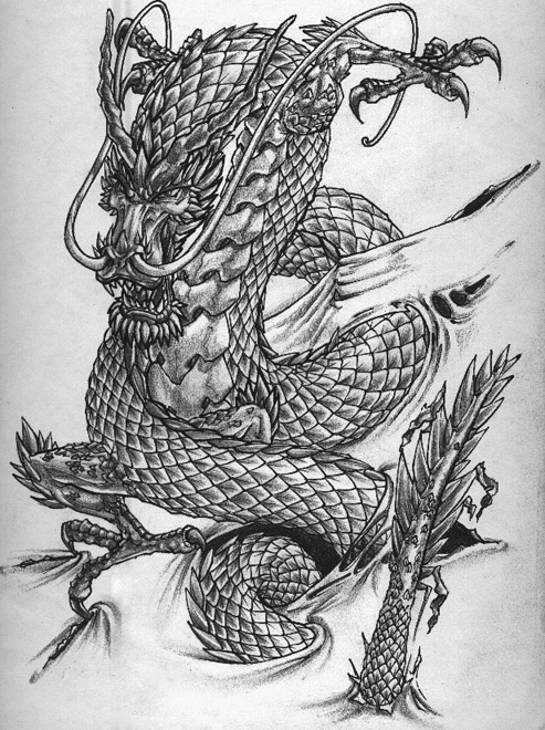 Chinese dragon tattoo design by shaneandhisdog on deviantART