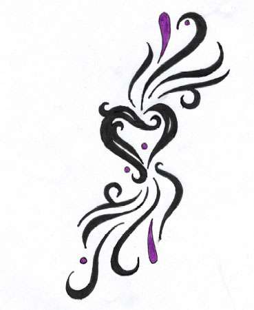 heart tattoos for girls. tattoos on girls hip angel