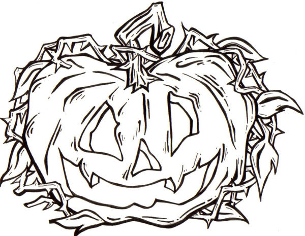 pumpkin tattoo outline by ~sadi3-g on deviantART
