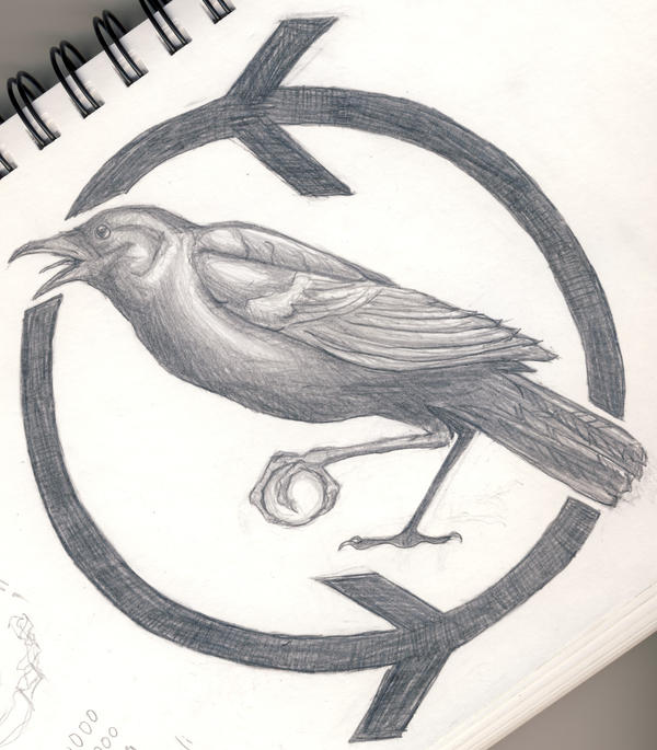 Raven tattoo drawing- final by