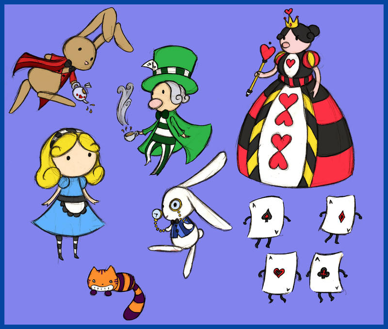 free clip art alice in wonderland characters - photo #50