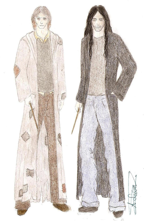 Remus Lupin And Sirius Black. Remus Lupin and Sirius Black by ~Seridian on deviantART