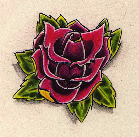 tattoo roses. heart and rose tattoos.
