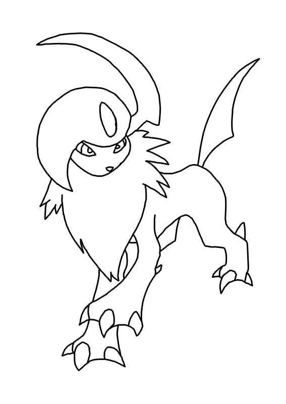 absol pokemon coloring pages - photo #2