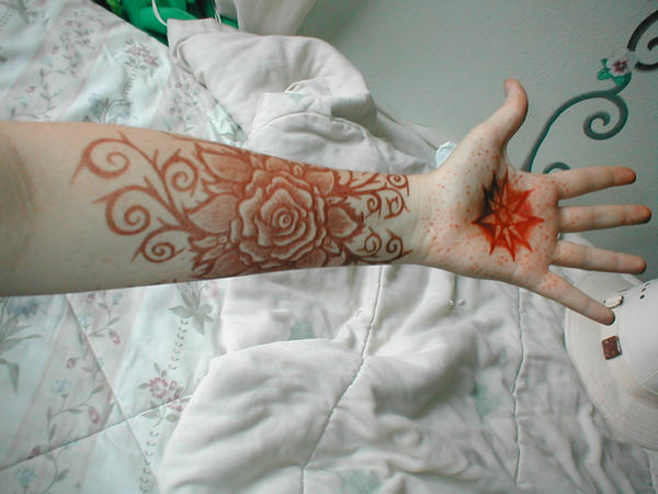 Rose and Fairy Star henna by AndyLongwood on deviantART