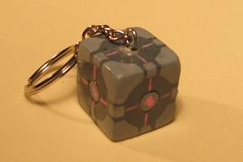 companion cube keyring
