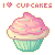 I Love Cupcakes - Free Avatar by 0xo