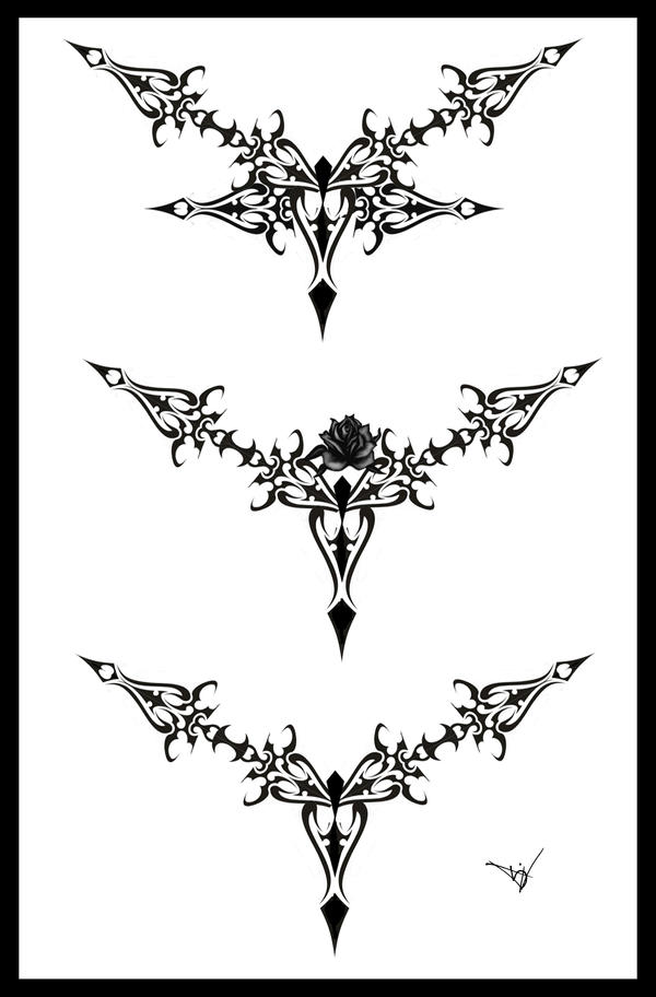 lace tattoo. Gothic Lace Tattoo Splash 002