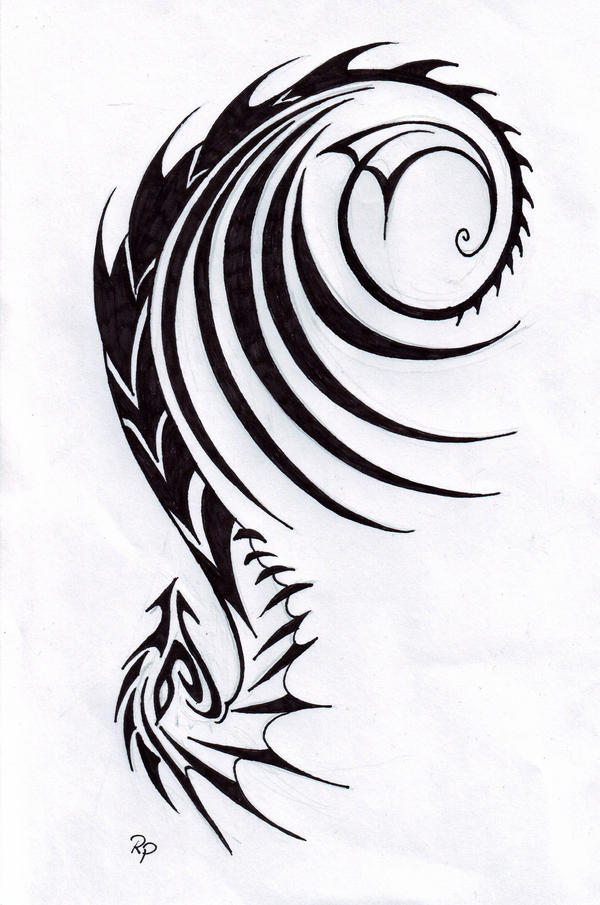 Dragon Tattoo Design V by bexyboo16 on deviantART
