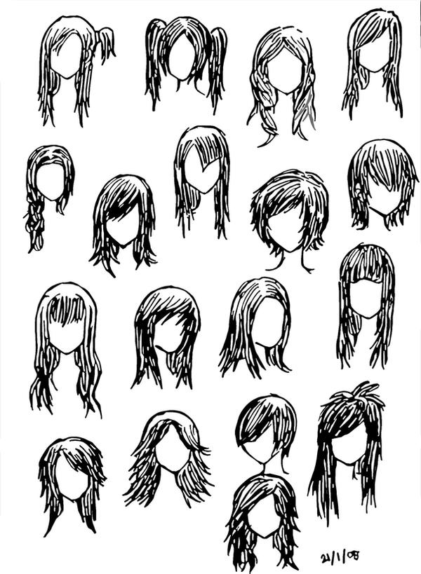 Girl Hairstyles by ~DNA-lily on deviantART