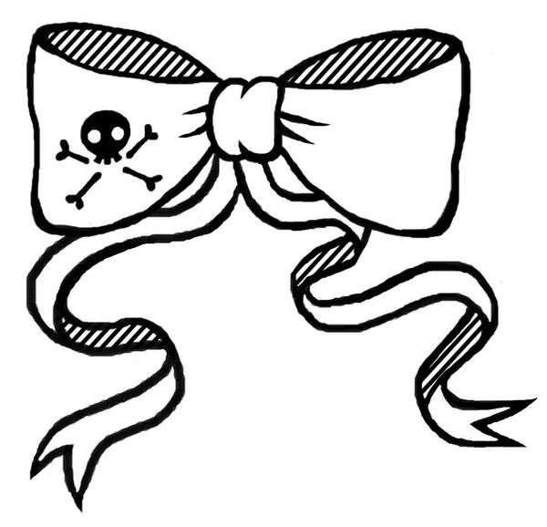 Pirate bow tattoo by *blackbirdrose on deviantART