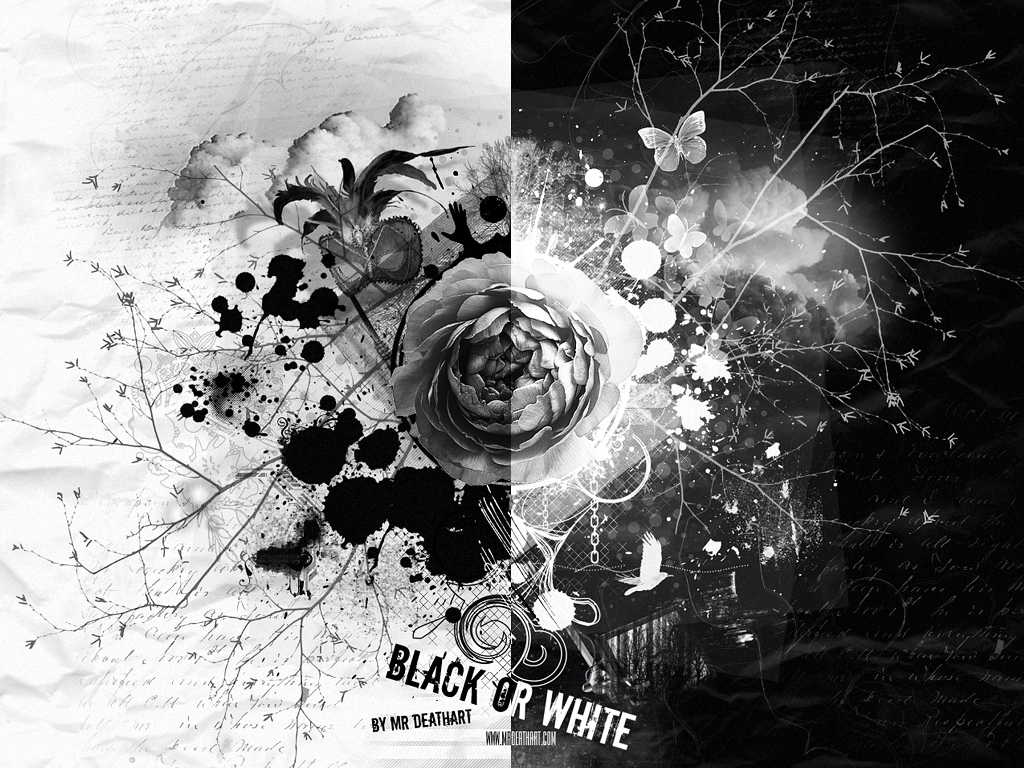 Wallpaper Black White