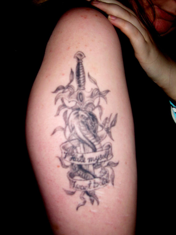 Tattoo 4 Snake and Sword by SchizoTigress on deviantART