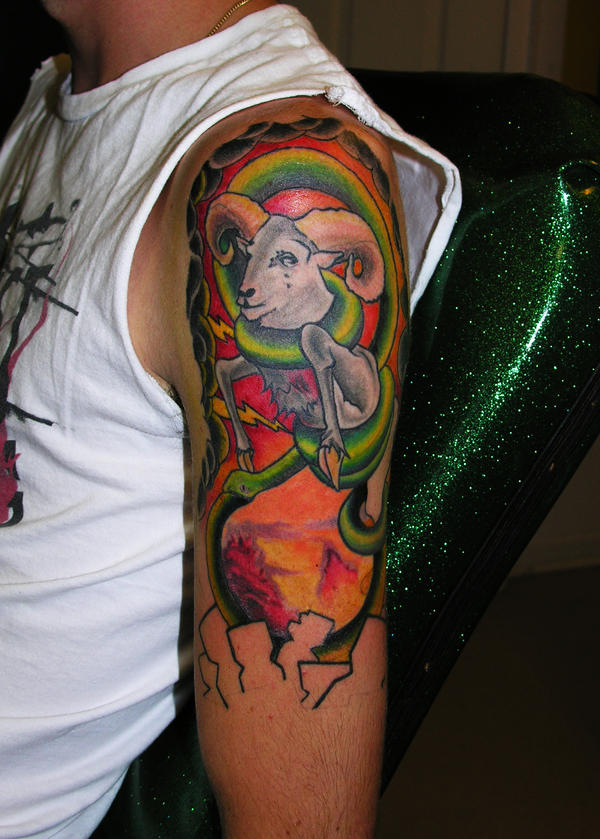 tattoo ram by ~m40a2 on