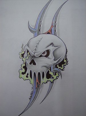 tribal skull 2 by inkjunky5 by UltimateTattoo on deviantART