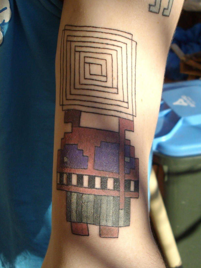 my second pixel tattoo by