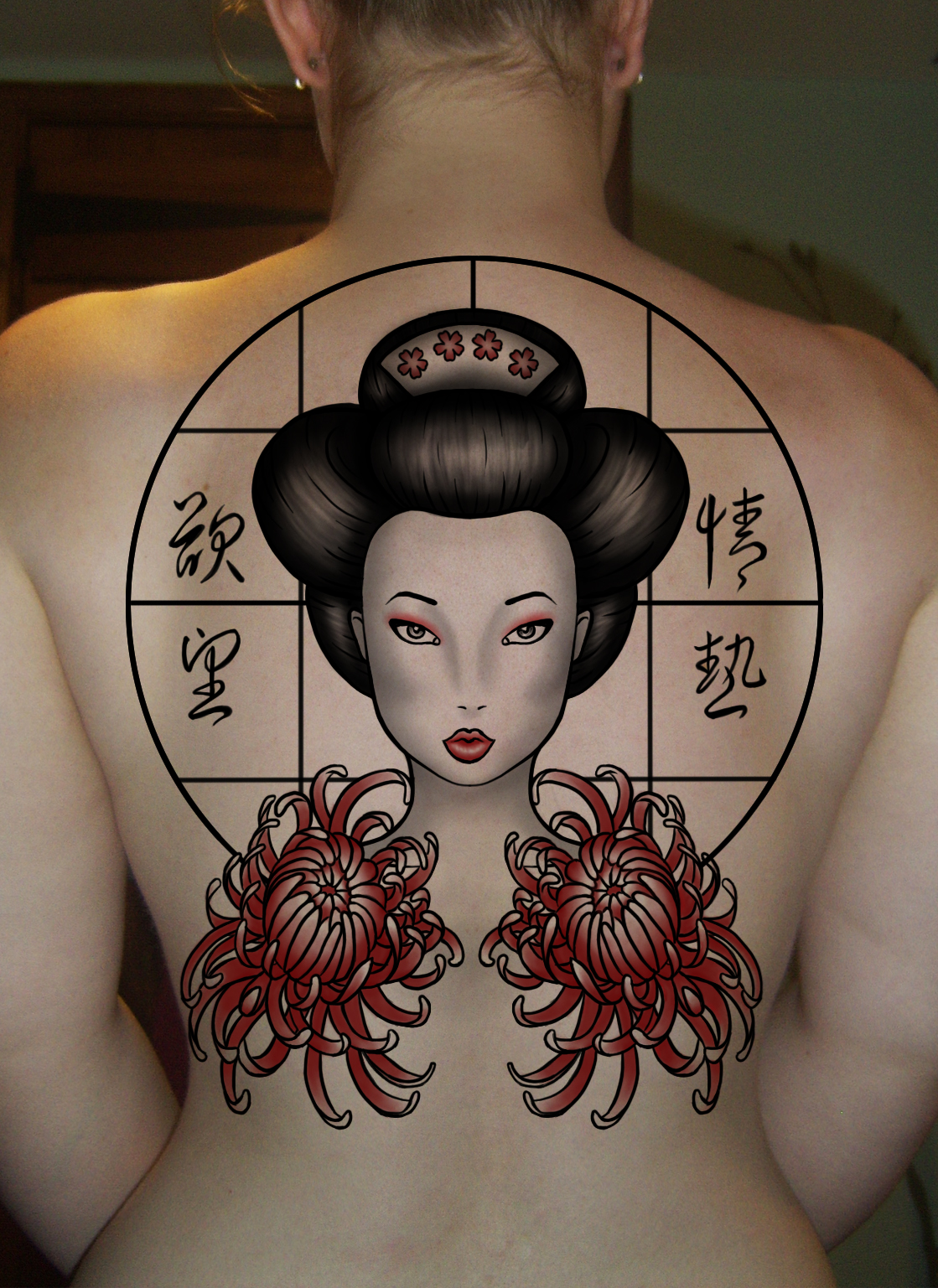 Geisha Tattoogrefrgefg
