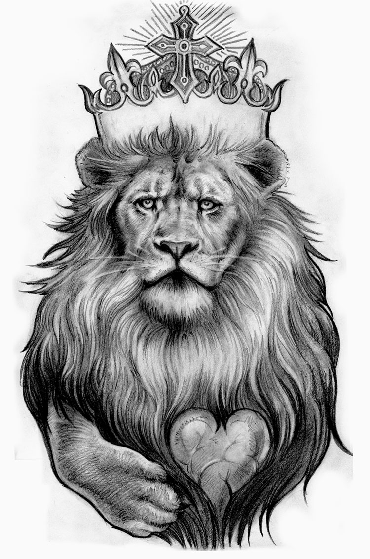 Jasons Lion tattoo by