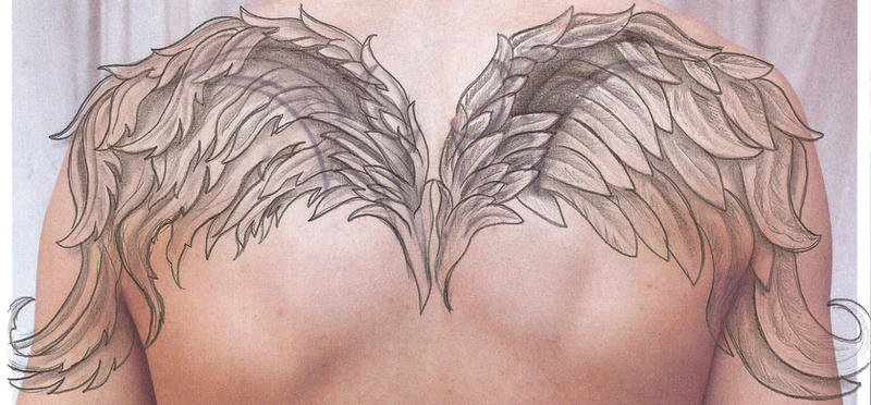Angel Wings Cover TaT Design by 2FaceTattoo on deviantART