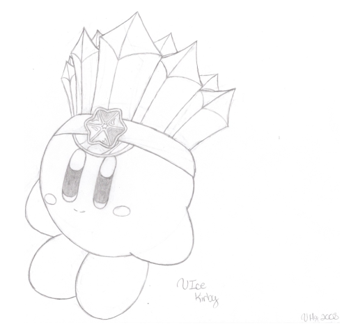 ice kirby coloring pages - photo #3