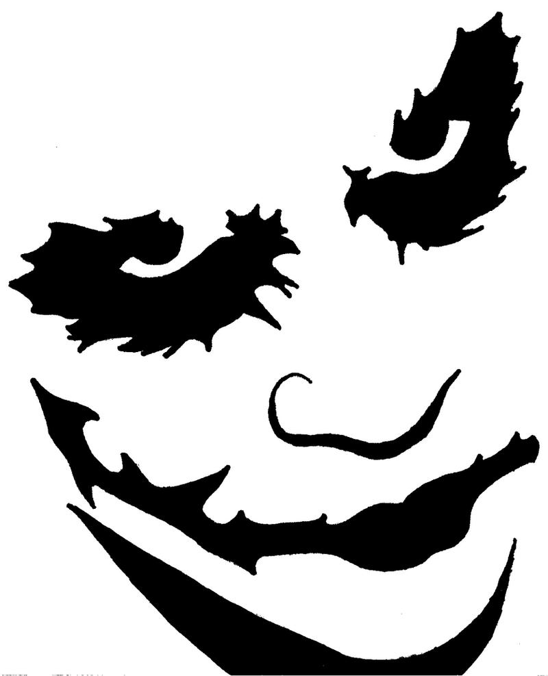 Joker Pumpkin Stencil by blanksofar