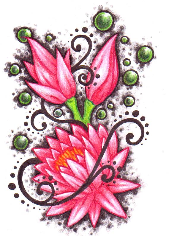 Tess's lotus | Flower Tattoo