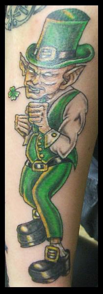 leprechaun tattoo. evil leprechaun tattoo by