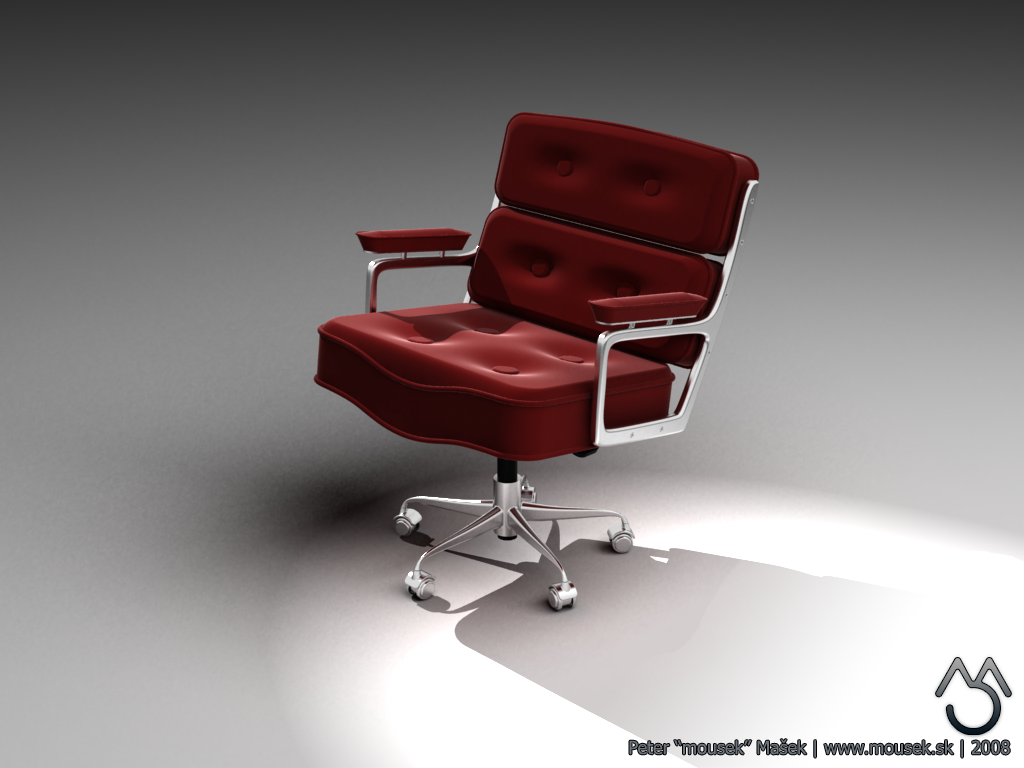 Vitra Lobby Chair ES 1by Charles Ray Eames, 19- Designer