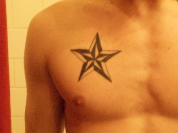 nautical star tattoo neck. my nautical star tattoo