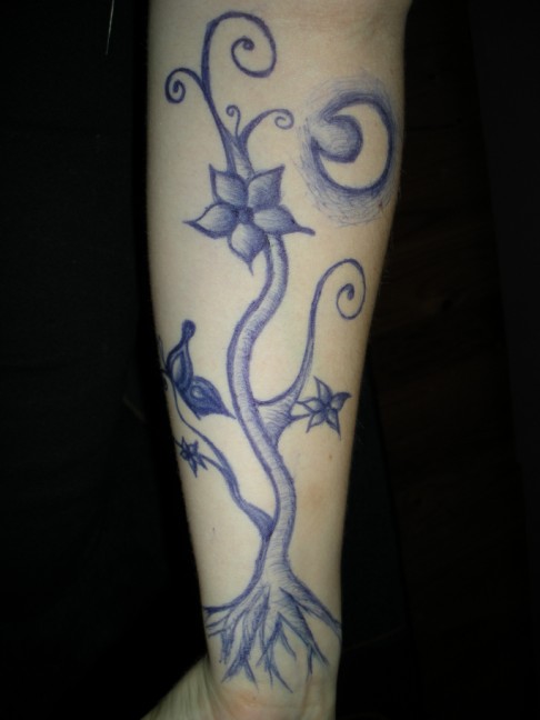 tree tattoos my random arm drawings