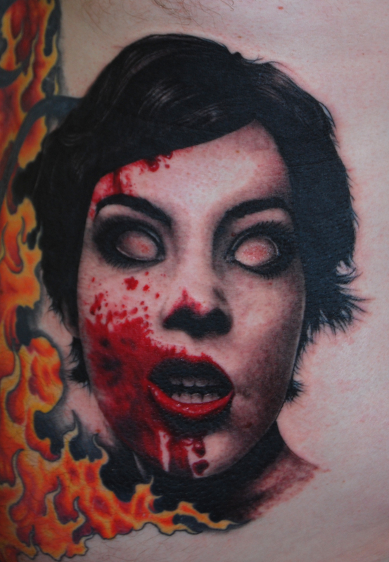 Zombie Girl. tattoo ideas for
