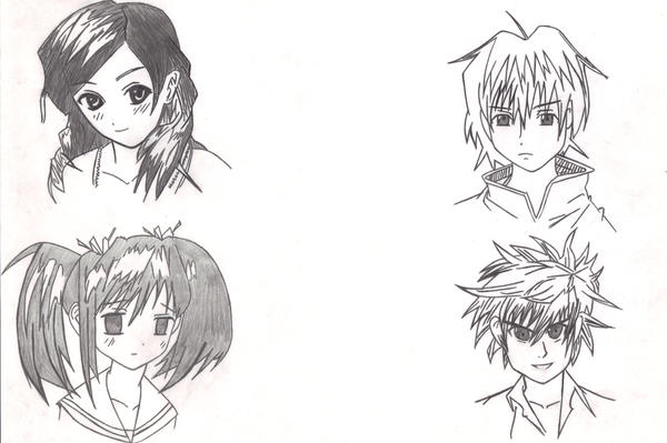 anime hairstyles. Anime Hairstyles by ~ginjijude