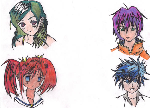 how to draw anime hairstyles. Anime Hairstyles 2 by ~ginjijude on deviantART