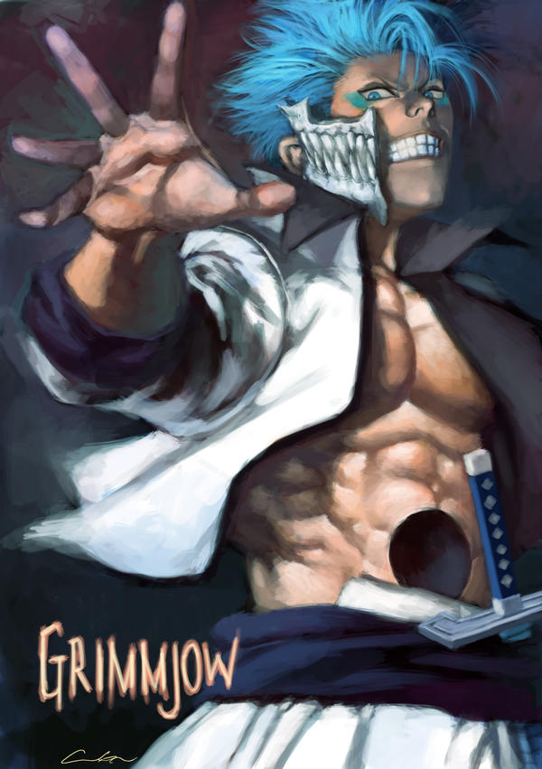 grimmjow wallpapers. grimmjow by ~cuson on