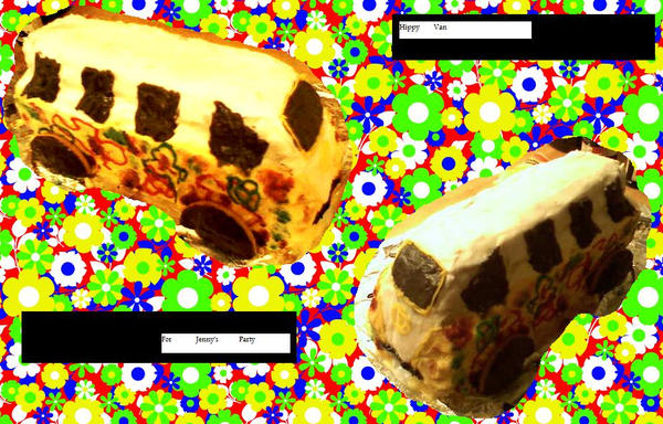 Hippy Van Cake by Rosiiiiie on deviantART