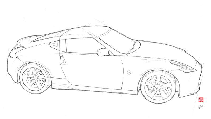Nissan 350z sketch #2