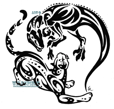 Raptor And Leopard Tattoo by *WildSpiritWolf on deviantART