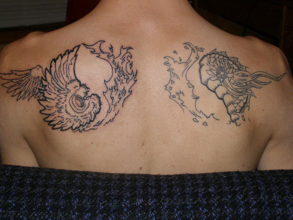 ying and yang tattoos. yin yang tattoo by ~RENE9A6E
