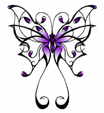 butterfly tat