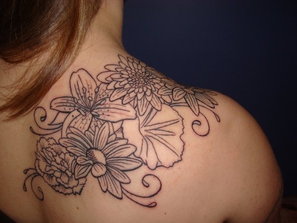 Flower Tattoo on Skin | Flower Tattoo