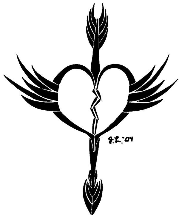 broken heart tattoo. Broken Heart Tattoo.