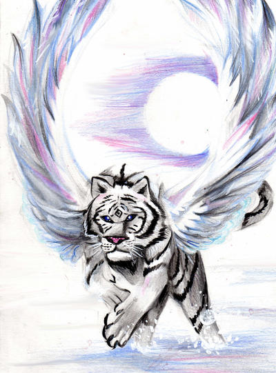 fantasy white tiger