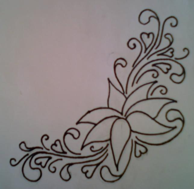 Flower Tattoo Design Colour
