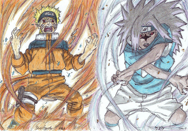 naruto vs sasuke drawings. Naruto vs Sasuke by