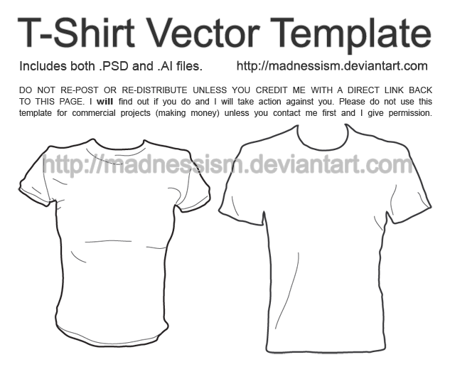 t shirt vector. T-Shirt Vector Template by
