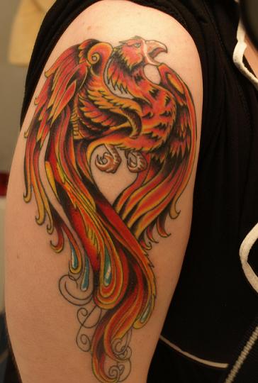Phoenix Tattoo Picture Tales of the phoenix appear in ancient Arabian