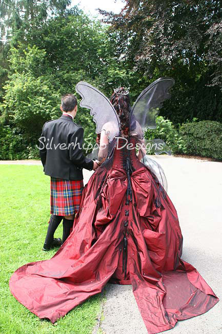 Goth wings wedding dress 6 by silverhippo on deviantART