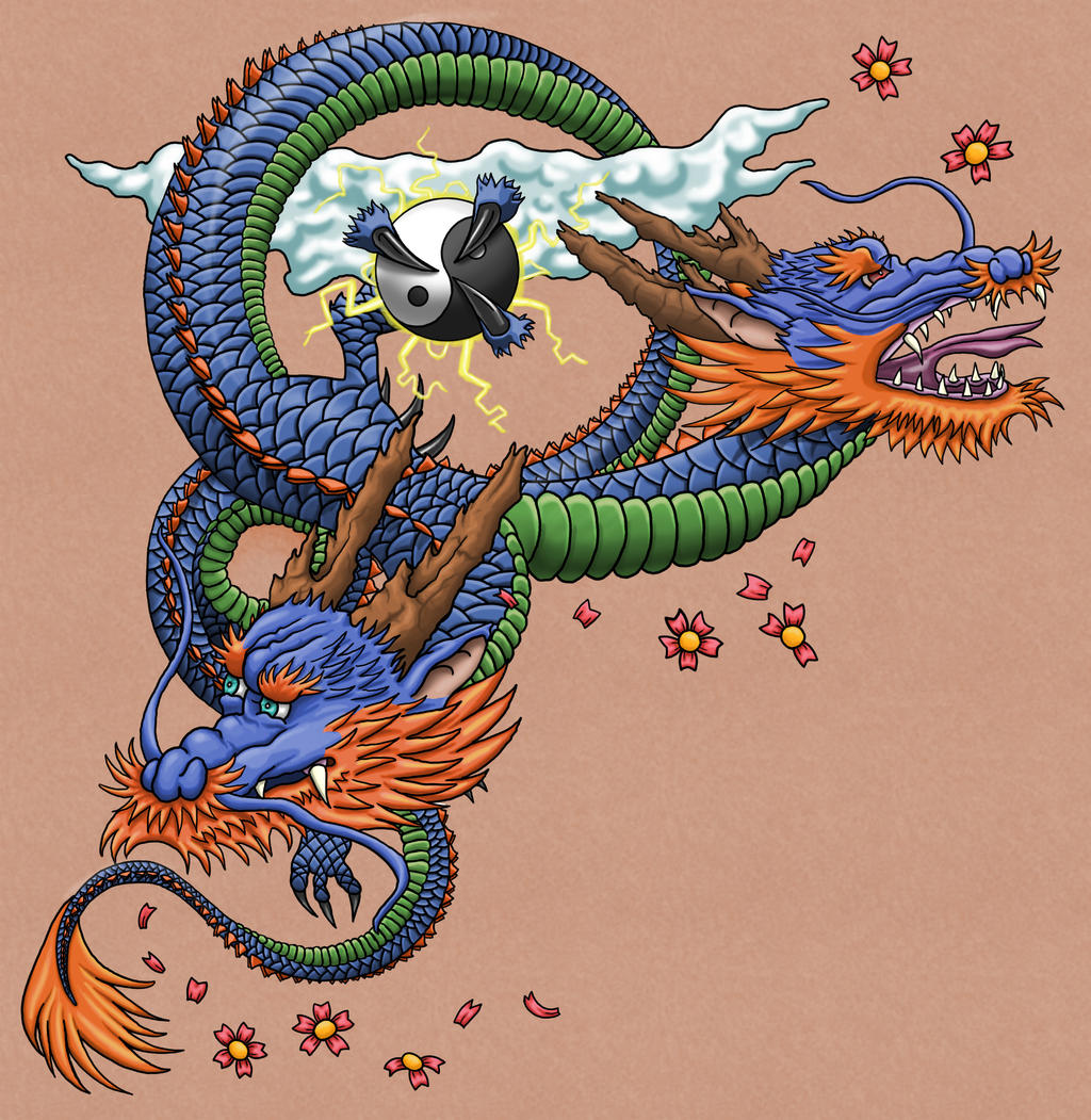 Two Headed Japanese Dragon
