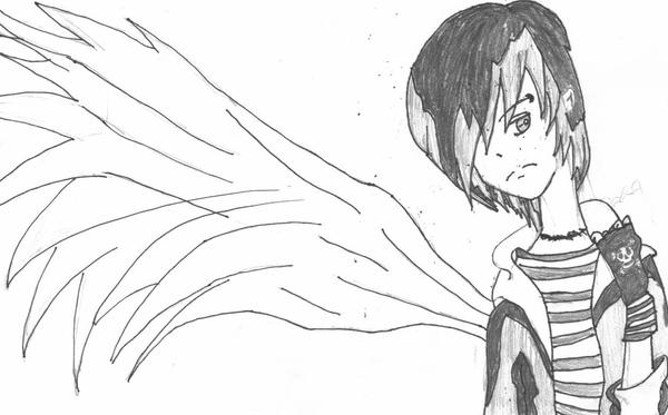 wallpaper emo angel. emo anime boy angel. anime boy